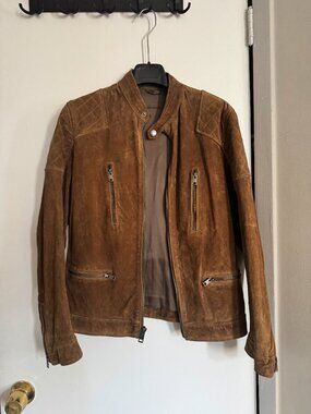 Express Suede Leather Jacket Small